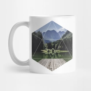 Beautiful Nature Lake Geometric Photography Mug